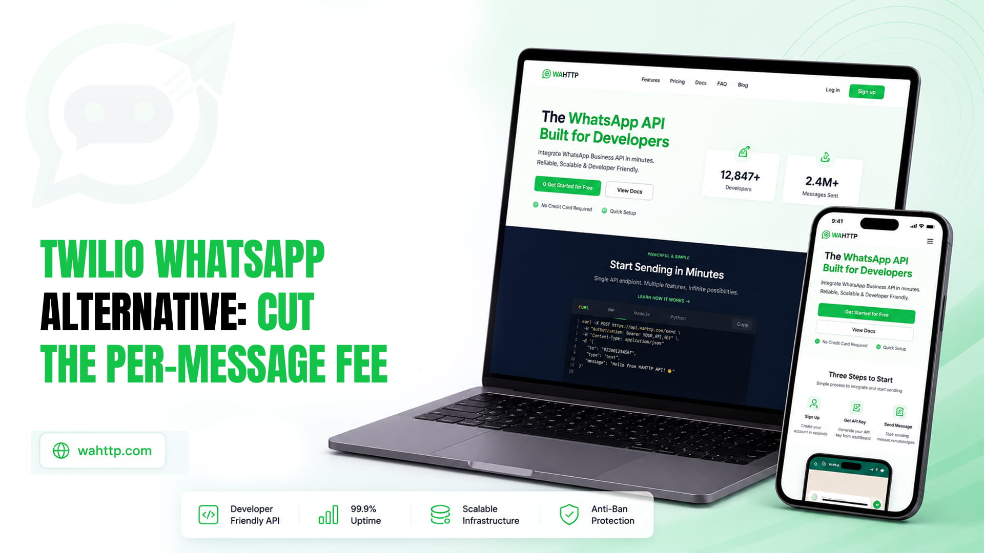 Twilio WhatsApp Alternative: Cut the Per-Message Fee