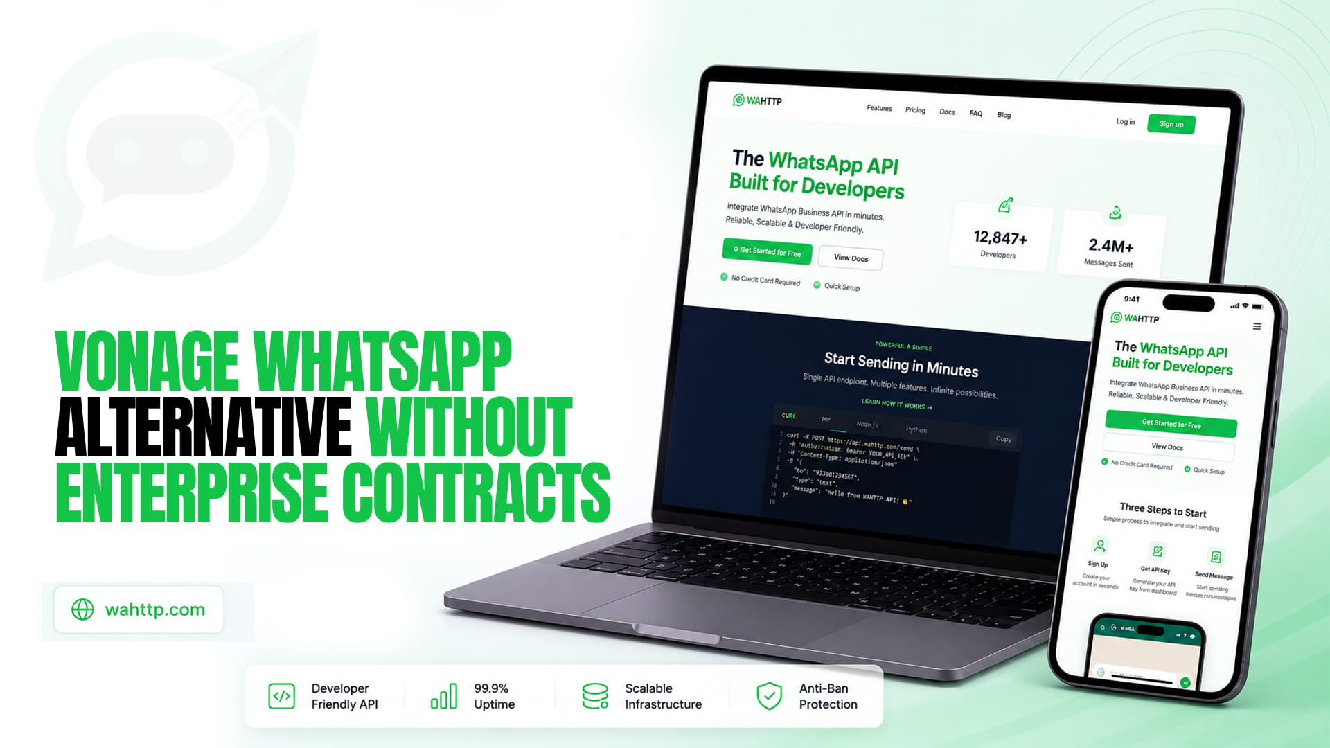 Vonage WhatsApp Alternative Without Enterprise Contracts