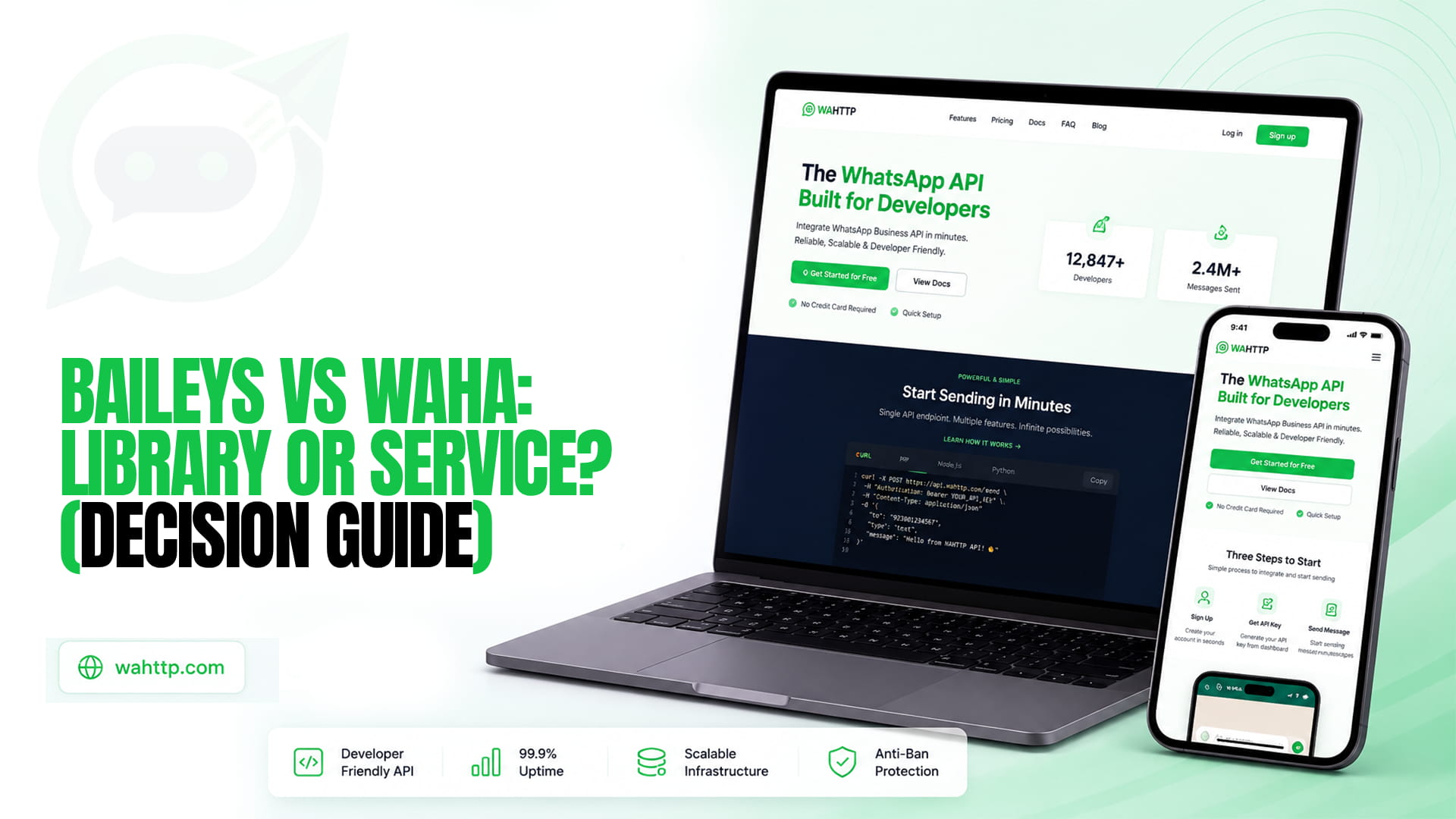 Baileys vs WAHA: Library or Service? (Decision Guide)