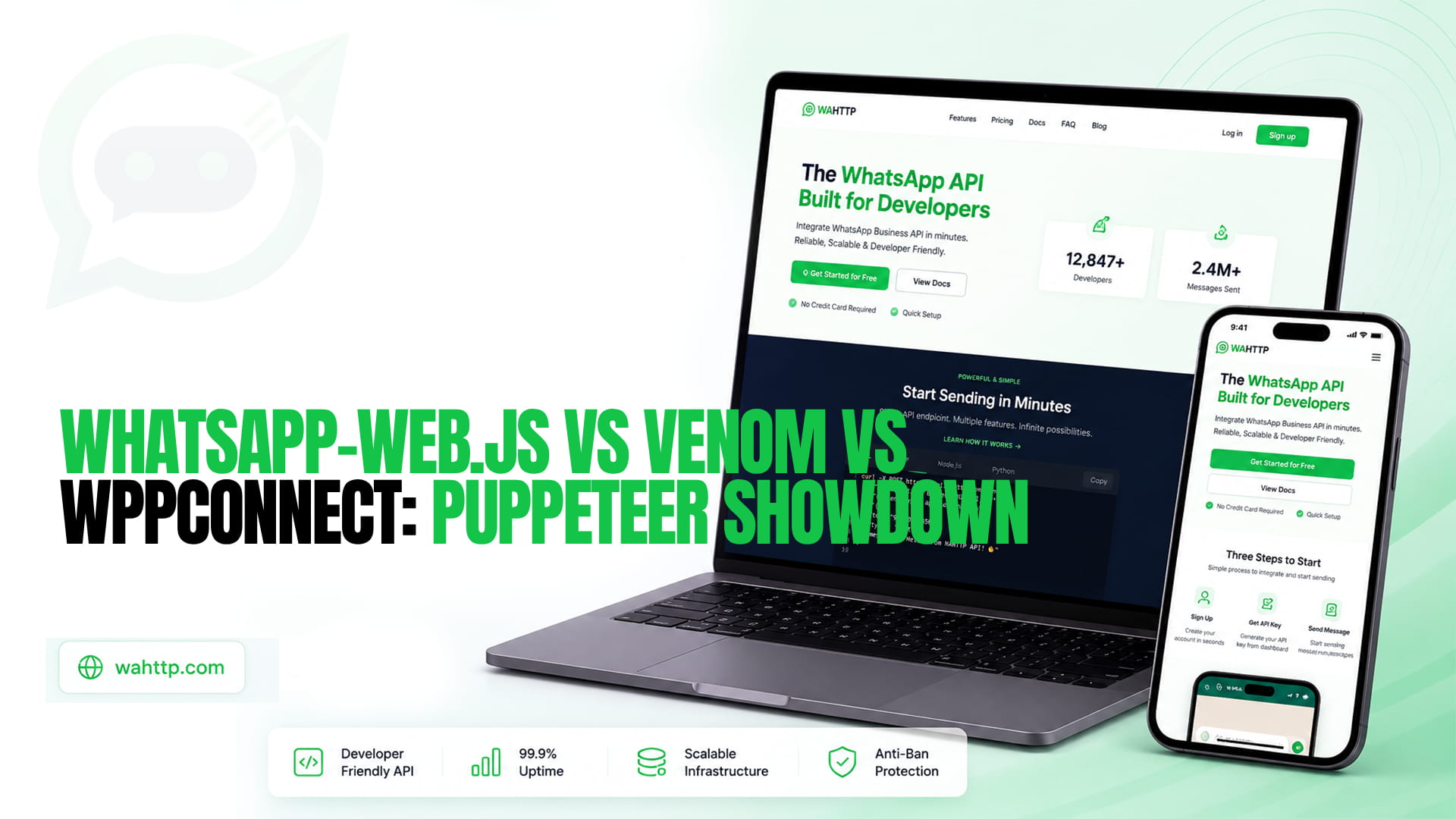 Whatsapp-Web.js vs Venom vs WPPConnect: Puppeteer Showdown