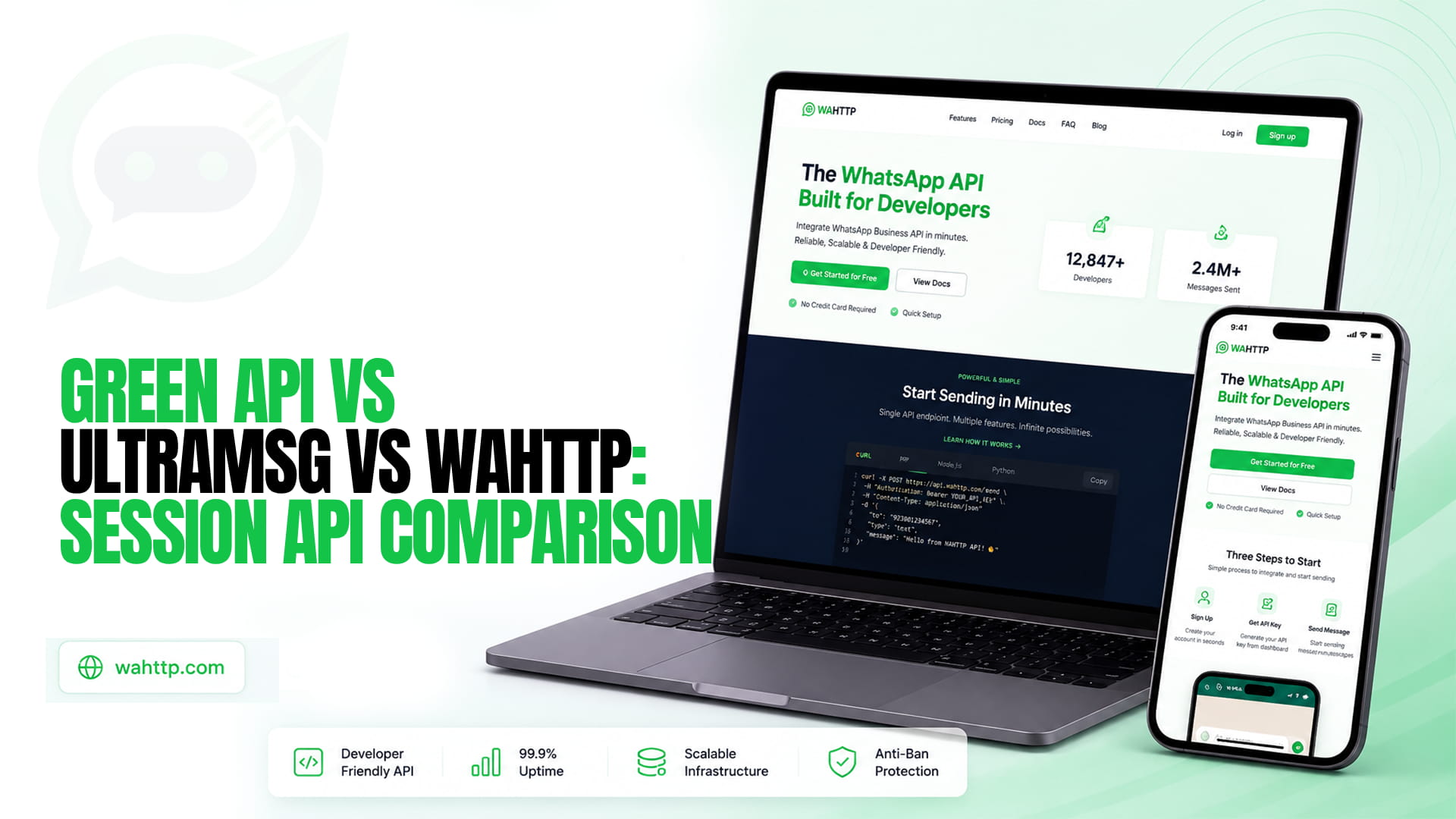 Green API vs UltraMsg vs WaHttp: Session API Comparison